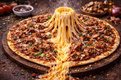 BBQ Chicken Pizza (Volcano)