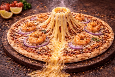 Seafood (Prawn) Pizza (Volcano)