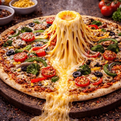 Vegetarian Pizza (Volcano)